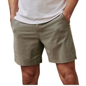 Buck Mason Mens Twill Utility Everyday Shorts Size 30 Olive Green 9" Stretch